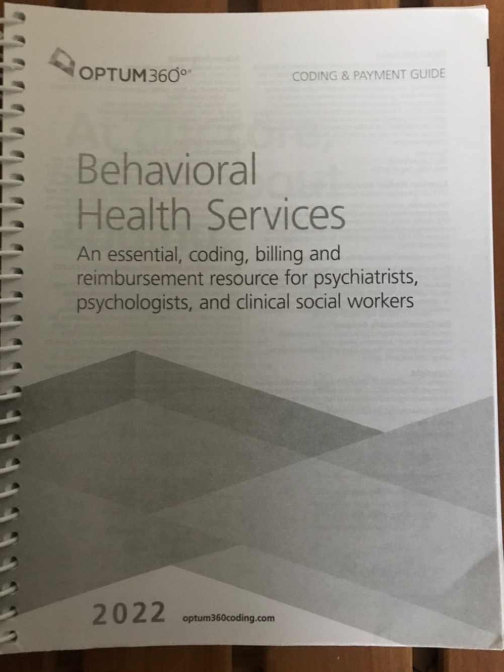 OPTUM 360 2022 BEHAVIORAL HEALTH CODING & PAYMENT GUIDE - Picture 3 of 5